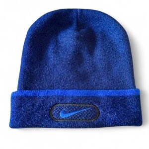 Vintage Nike Embroidered Dark & Light Blue Toque